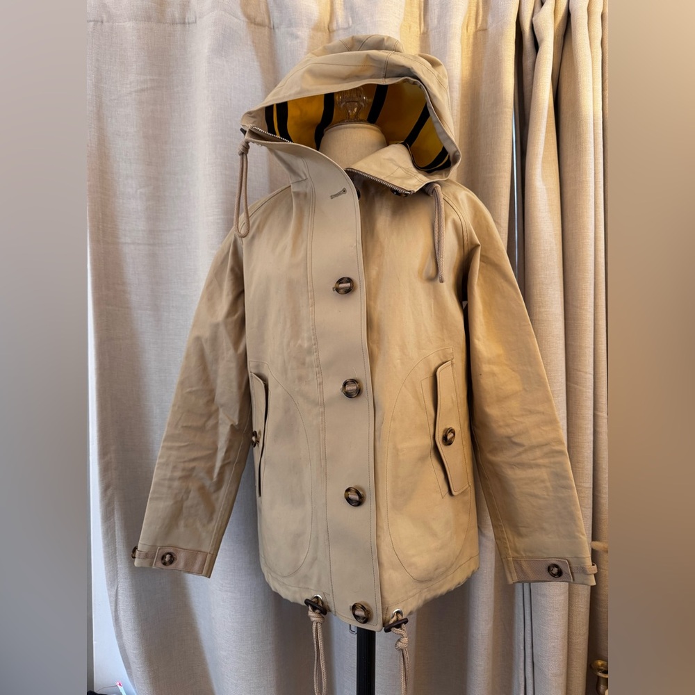Tory Burch Tan Trench Coat with Hood